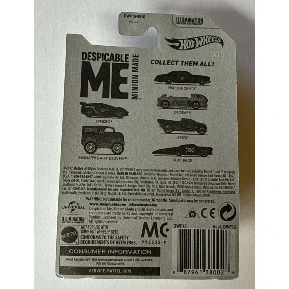 Hot Wheels 2017 Despicable Me Complete Set Factory‎ Sealed